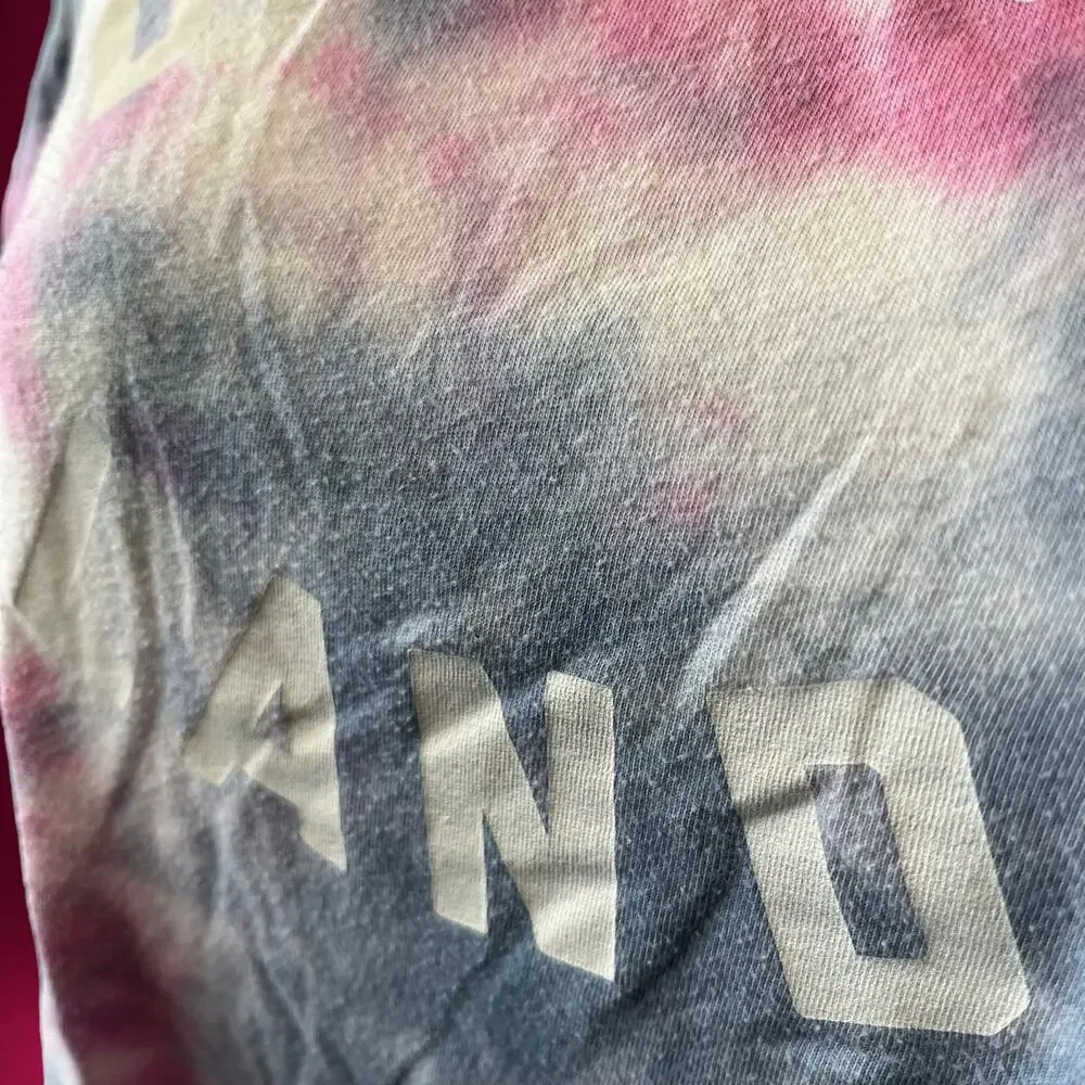 Old Navy Tie Dye Shirt Womens Large Loose Fit Dream Land The Easy Tee Hippie